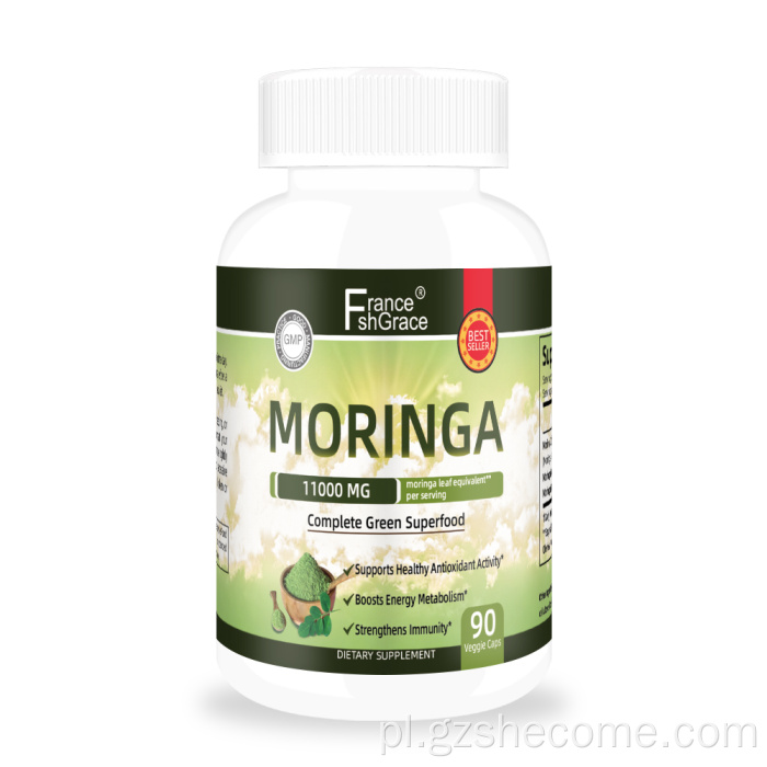 Shecome Moringa Kapsułki Energia Przeciwutleniacz Wsparcie odporności